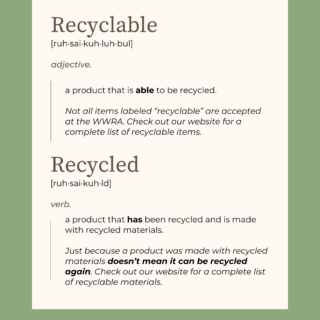 Copy of Recycling vs Recyclability (Posters (Portrait, 45))