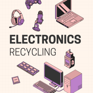 Pink and Purple Illustrative Computer Technology Presentation (Posters (Portrait, 45))